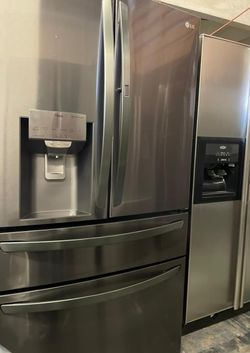 LG 4 Door Black Stainless Refrigerator
