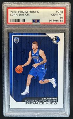 2018 Panini Hoops Luka Doncic Rookie RC #268 PSA 10