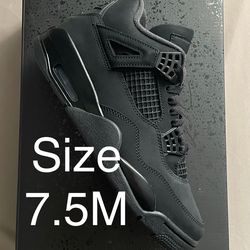 Size 7.5M - Jordan 4 Retro Black Cat (2025) | FV5029-010 | Authentic ✅