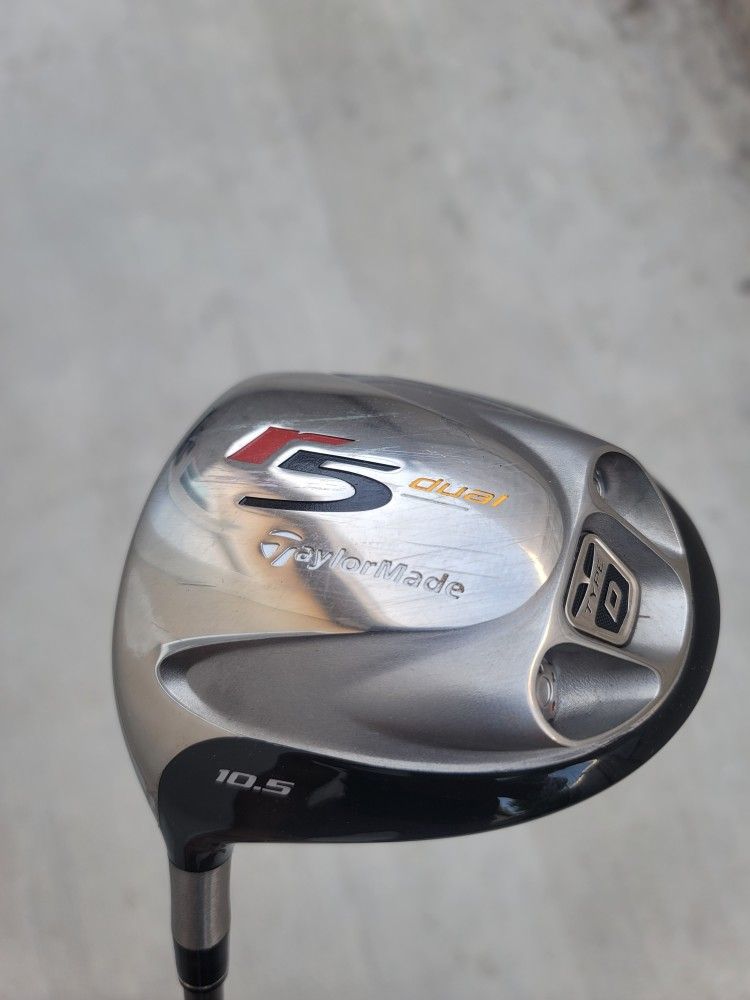 LEFTY TaylorMade R5 Dual 10.5* MAS 2 Graphite Regular Flex Left Handed W/Headcover *NICE