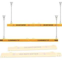 New -NEW - Underpass Height Limit Bar, MAX HEIGHT 7' 3" Bridge Height Restrictor, Overhead Clearance Barr