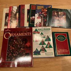 LOTS OF HALLMARK ORDAMENT BOOKS GOR COLLECTORS