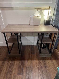 Conway Wood Writing Desk with Storage