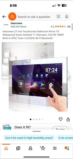 Touch Screen MIRROR TV With Speaker Brand New