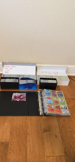 Pokemon cards 3000 bulk 2014-2018 + binder with rares or better