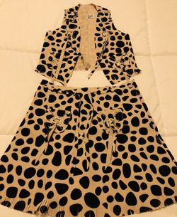 Girls Cowgirl Western Vest & Skirt