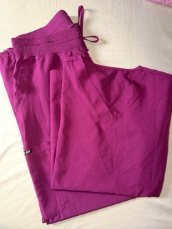 Burgundy Scrub Set