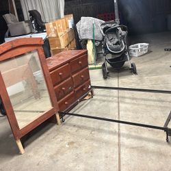 Head Bed Board Drawers Mirror Frame 