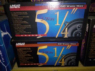 New car audio speaker 5.25 inch 3 way speaker pair
