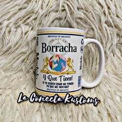 Brand New Custom Borracha Coffee Cup 