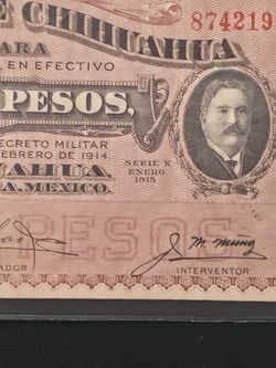 Mexico 1915 Banknote 20 Pesos