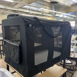 Feandrea 48" Collapsible Soft Crate Portable Travel Dog Crate - Black  