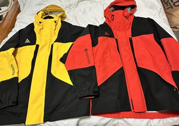 Nike ACG Jakcets (Yellow XL) (Red L) all conditions gear. Waterproof Gore-Tex