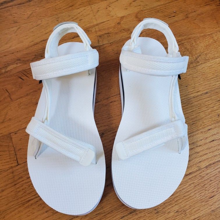 Teva Flatform Universal Mesh Sandals White