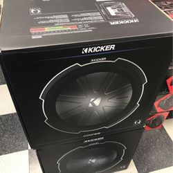 BRAND NEW 2 12” POWERFUL KICKER Q CLASS 12” SUBWOOFERS 