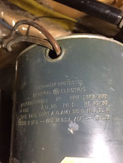 Electric motor by General Electric USA made