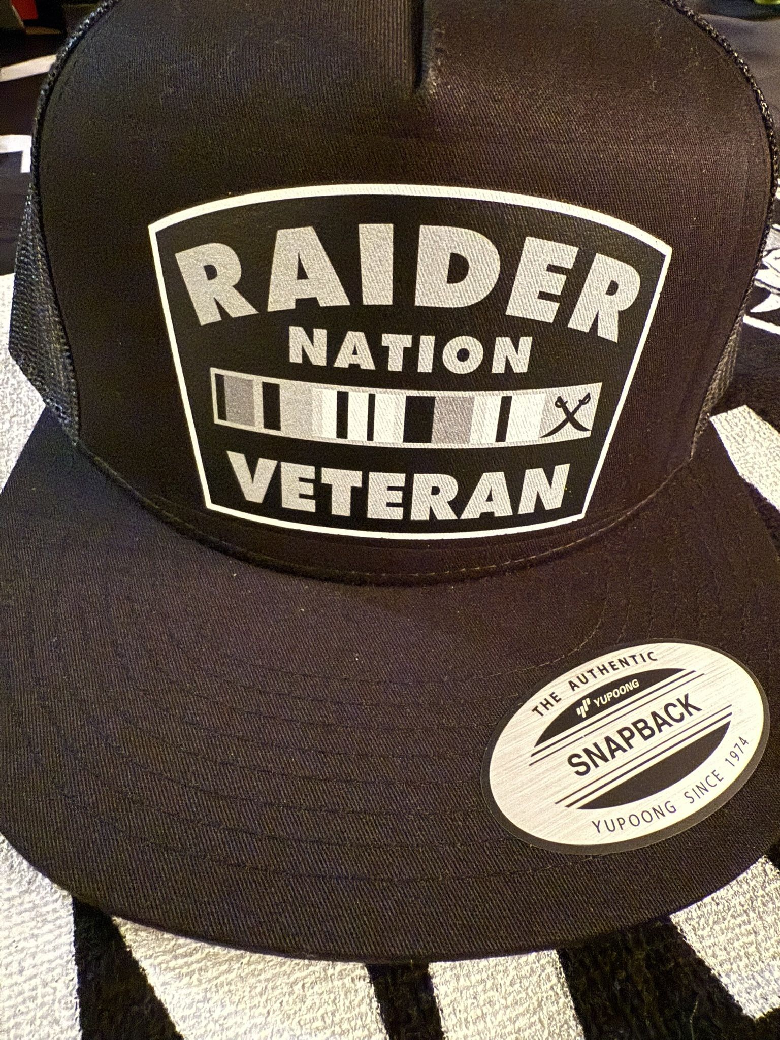 RAIDER NATION VETERAN HAT ONE SIZE FITS ALL