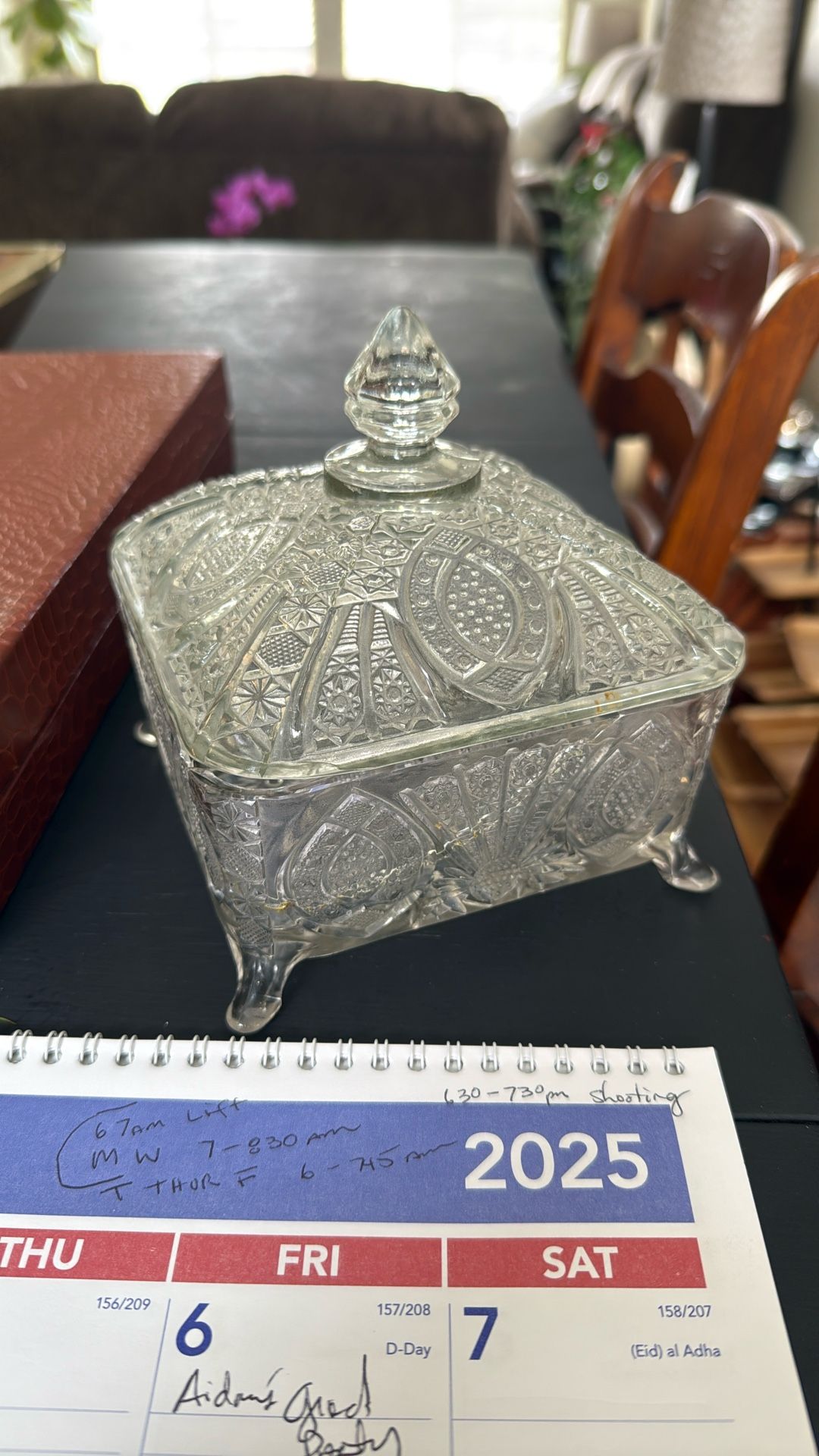 Indiana Glass Honey Dish With Lid