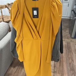 Brand New Mustard Dress