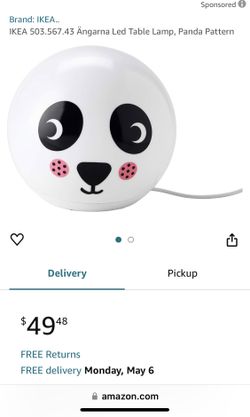 IKEA Ängarna Led Table Lamp Panda Pattern