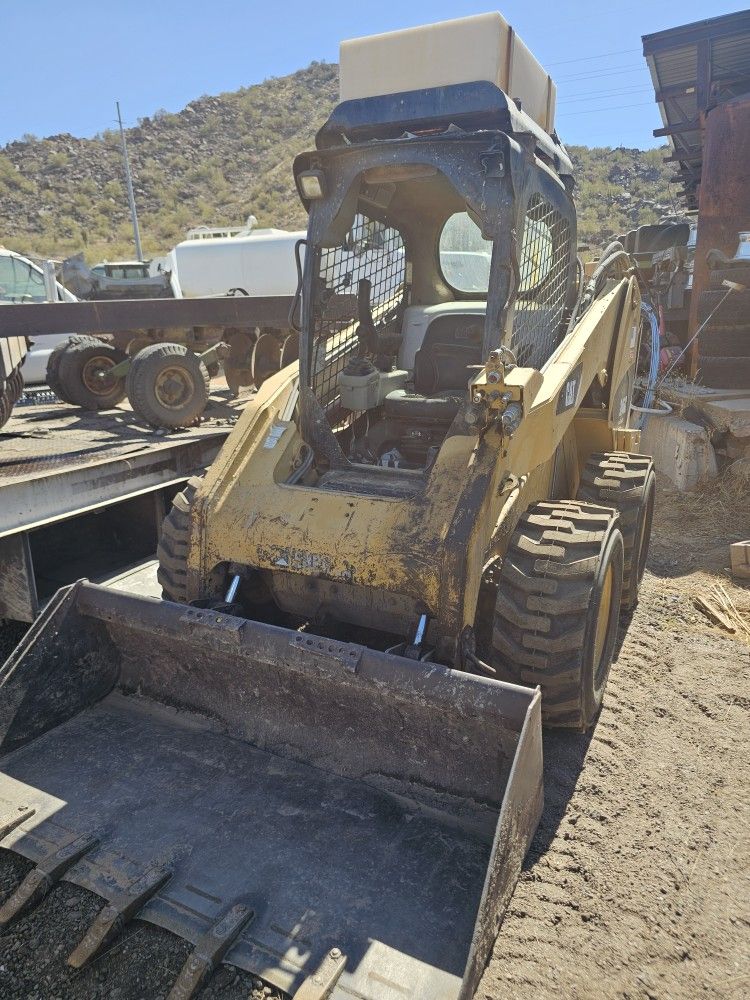 09 caterpillar 246c hi flow 2 speed skidsteer