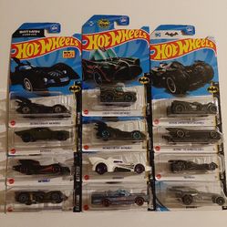 Hot Wheels Batman Mainline  Collection Lot Of 12 