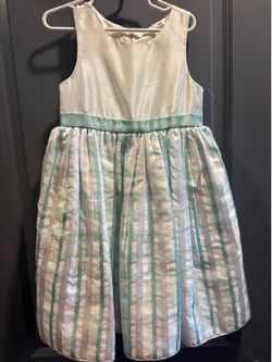 Dress Ivory / Teal size 6
