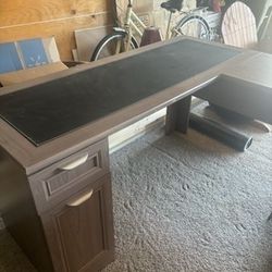 Grey Corner Desk 