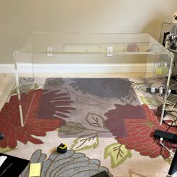 Acrylic / Lucite Desk (CB2 Peakaboo Desk)