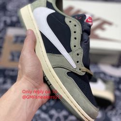 Travis Scott x Air Jordan 1 Low OG SP 'Black Olive'
