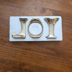 3 Piece JOY candle Holders