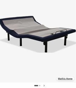 Powered adjustable queen size bed frame