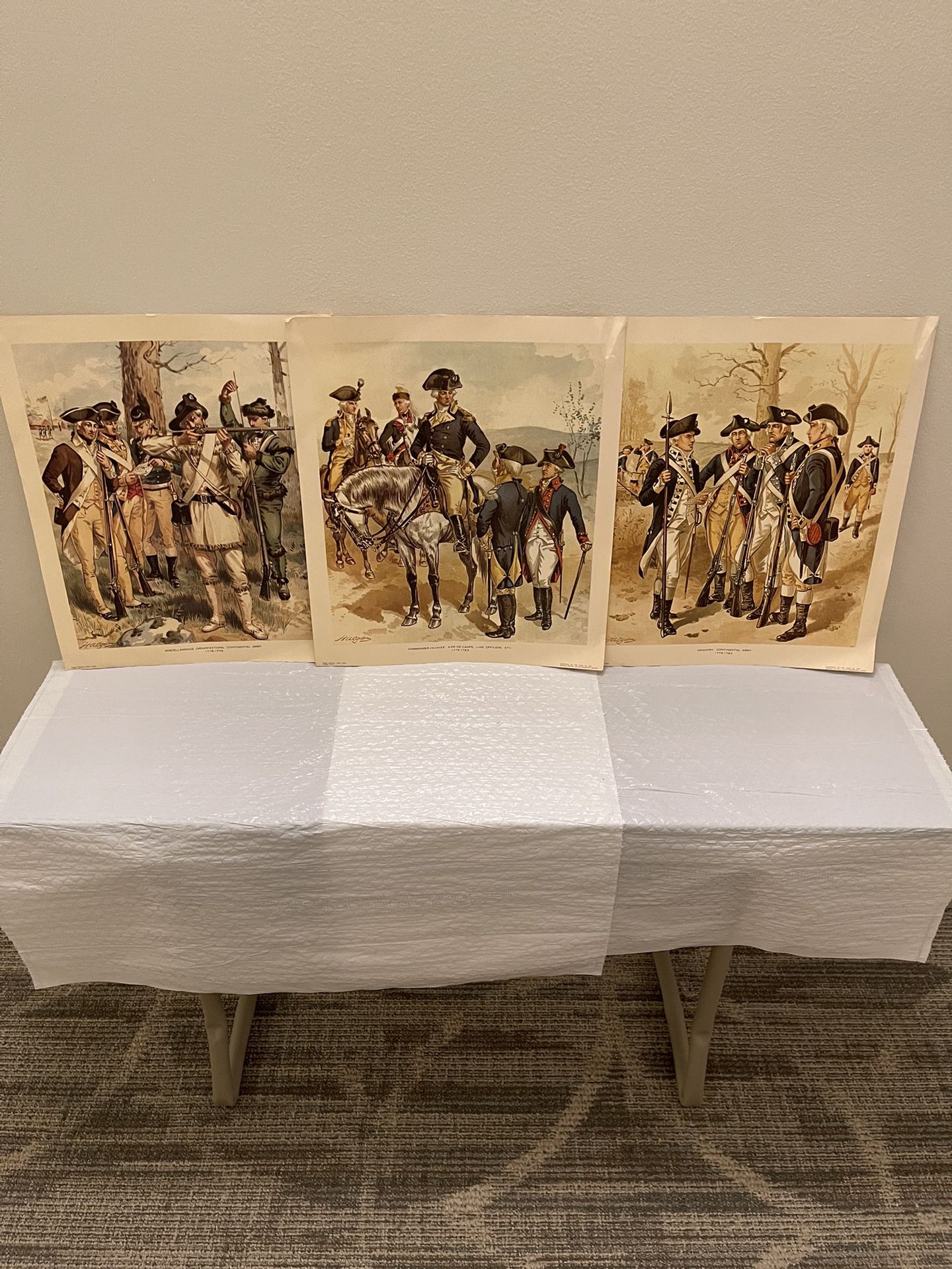 Color Copies of H.A.Ogden Litho Prints of Historical Military Personnel - price is firm for all three together