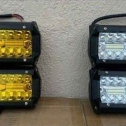 7" Inch Light Pods Work Lights Luces Niebla Neblina Focos Offroad 4x4 Ditch Lights
