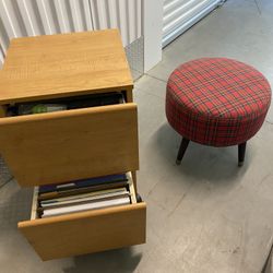 Filing Cabinets And Stool