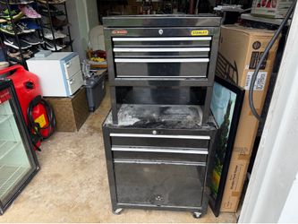 Stanley Rolling Tool Chest & Toolbox Combo with Drawers and Locking Cabinet