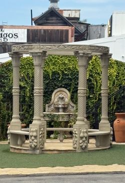 Large Concrete Garden Gazebo