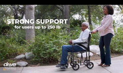 Lightweight easy travel wheelchair