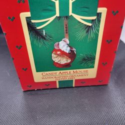 Candy Apple Mouse Ornament 