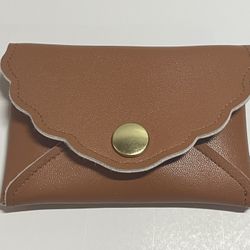 Small Faux Leather Card Holder Wallet