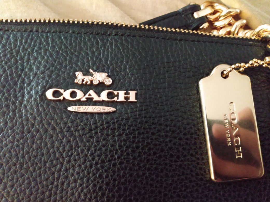 Genuine Leather Coach Tote Bag 