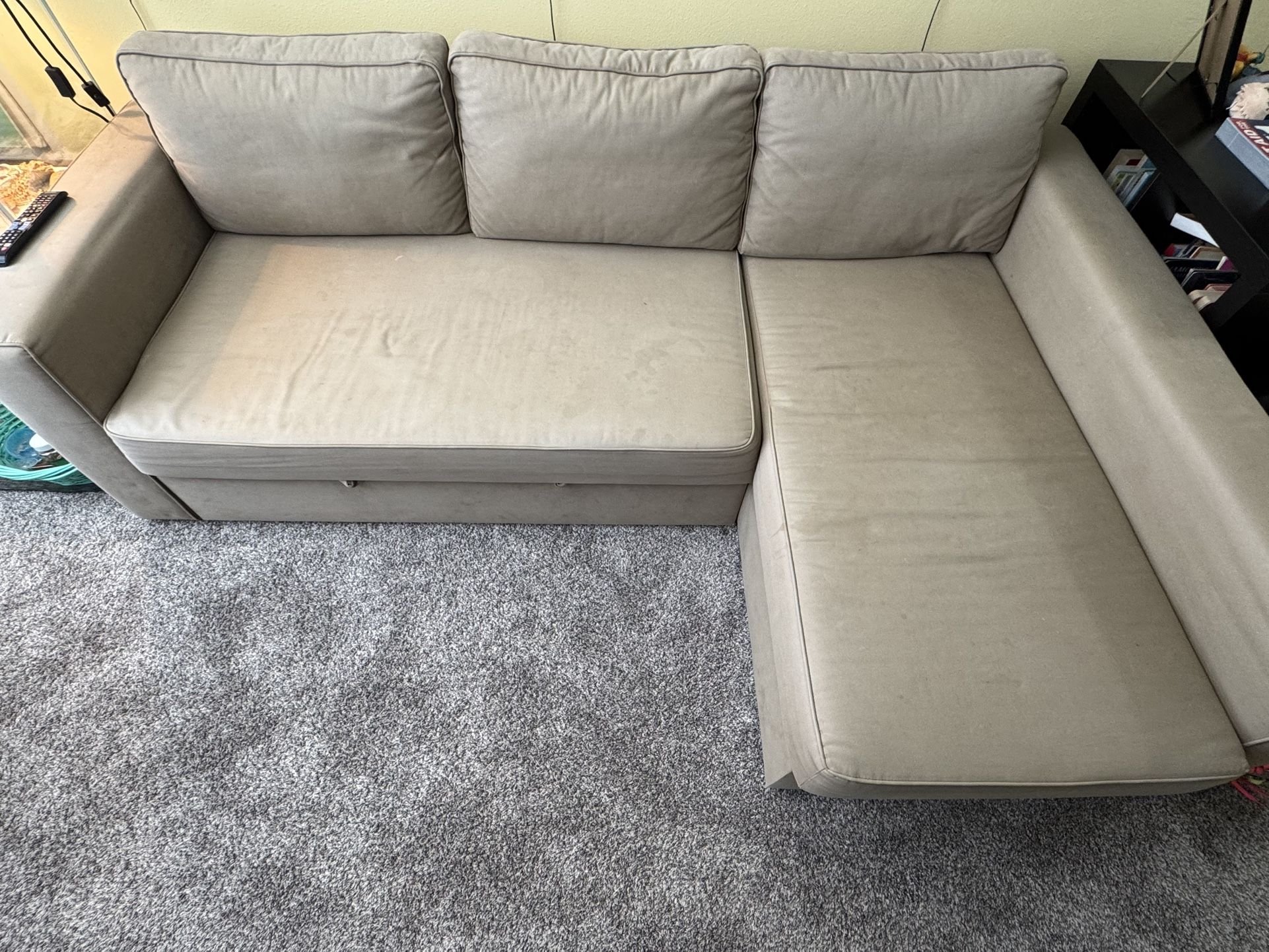 Selling IKEA Sleeper Chaise Sofa With Storage
