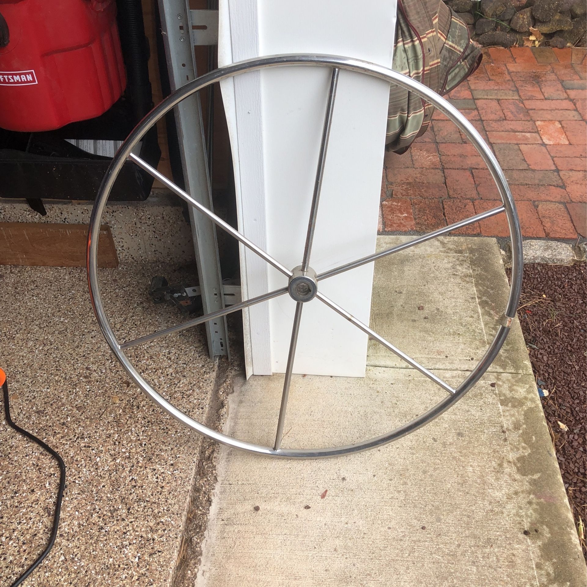 33” Stainless Sailboat Wheel, Best Offer!