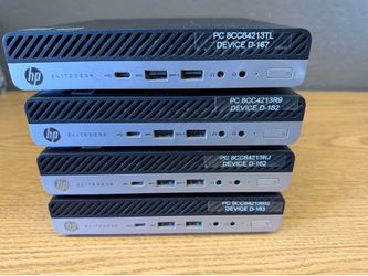 HP EliteDesk 800 G4 mini desktop, core i7- 8th gen