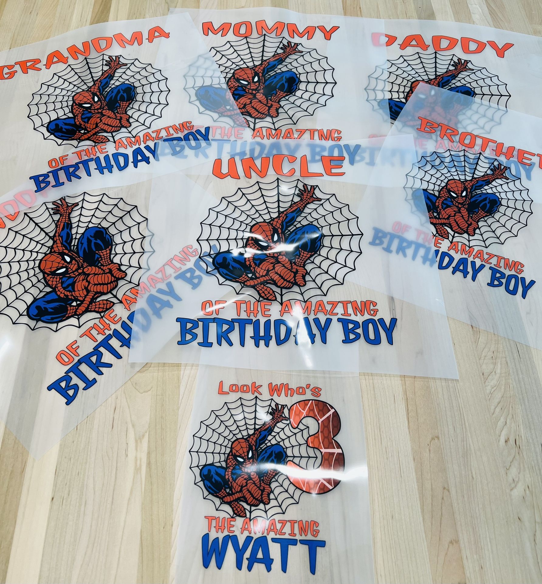 Custom Birthday Theme Shirt Or Heat Transfer Prints