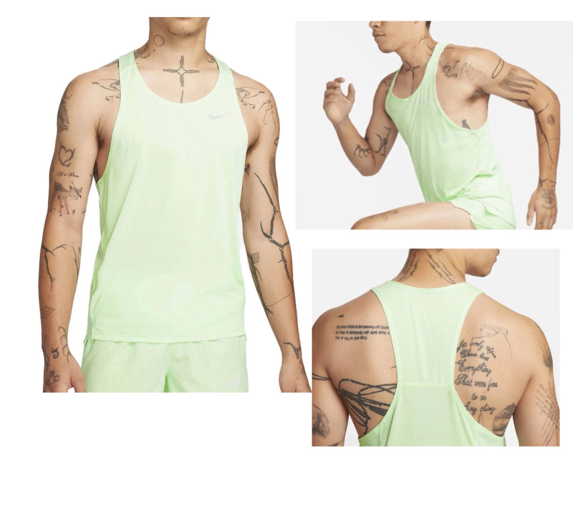 Nike Fast Dri-FIT Vest Tank Top Summit Men’s Size Large NEW!