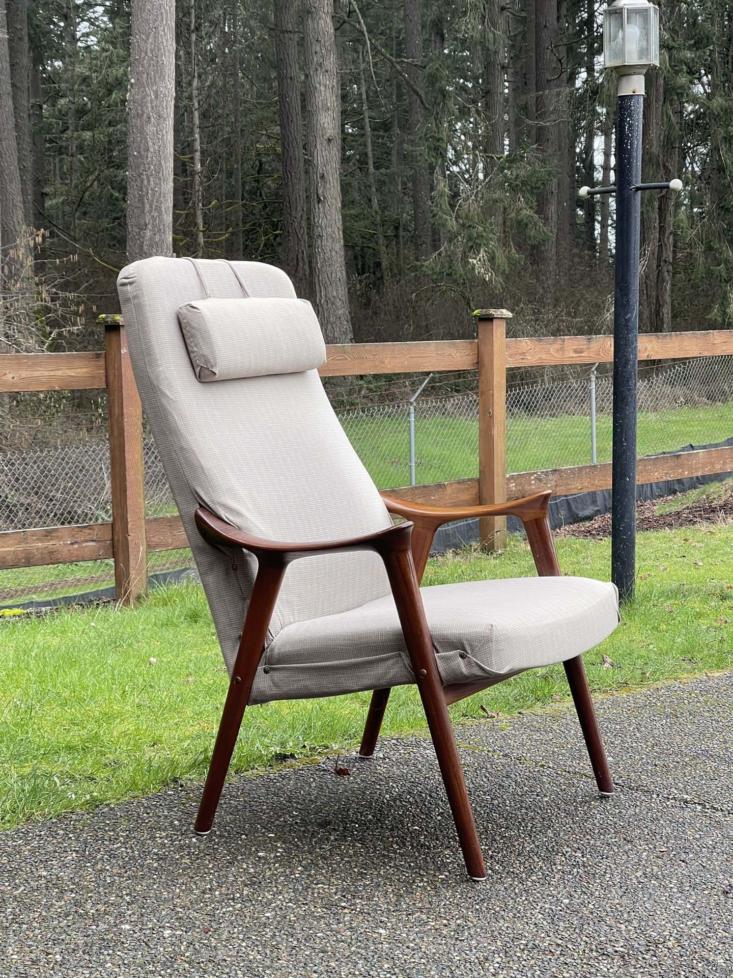 Mid Century Modern Ingmar Relling for Westnofa Rosewood Highback Arm Chair