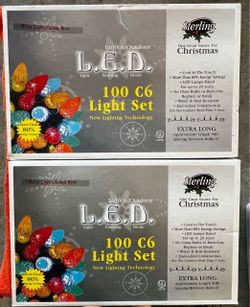 Sterling 100 C6 LED Christmas Light Set – 2 Boxes