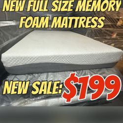 NEW FULL SIZE MEMORY FOAM MATTRESS