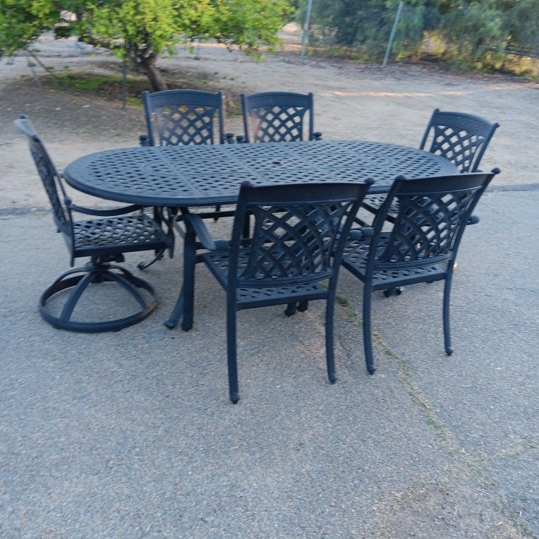 Patio Furniture Table With 6 Chairs 